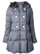 Loveless Padded Hooded Jacket, Women's, Size: 34, Grey, Polyester