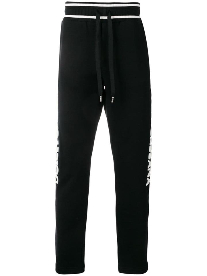Dolce & Gabbana Logo Trousers - Black