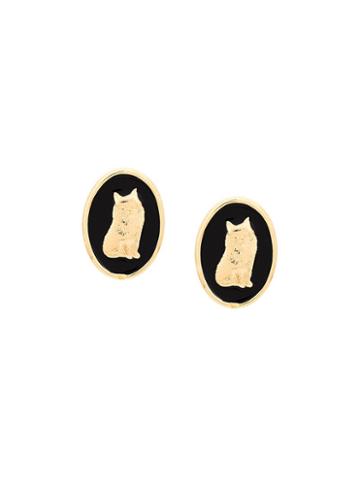 Theatre Products Cat Earrings, Women's, Black
