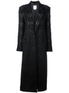 Dkny Long Checked Coat