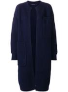 Sofie D'hoore Long Knit Coat - Blue