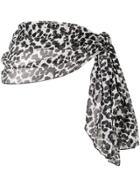 Fisico Leopard Print Pareo - Black