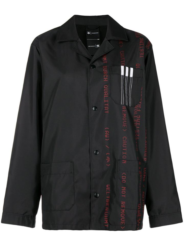 Adidas Originals By Alexander Wang Printed Canvas Jacket - Black