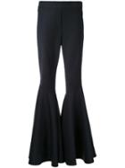 Ellery Flared Trousers, Women's, Size: 12, Black, Nylon/spandex/elastane/wool