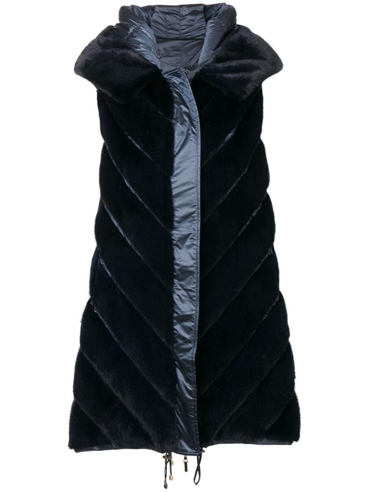 Liska Dunkel Sleeveless Coat - Blue