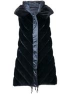 Liska Dunkel Sleeveless Coat - Blue