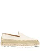 Bottega Veneta Lacing Detail Espadrilles - White