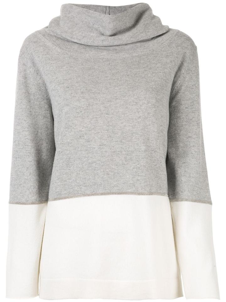 Fabiana Filippi Cowl Neck Jumper - Grey