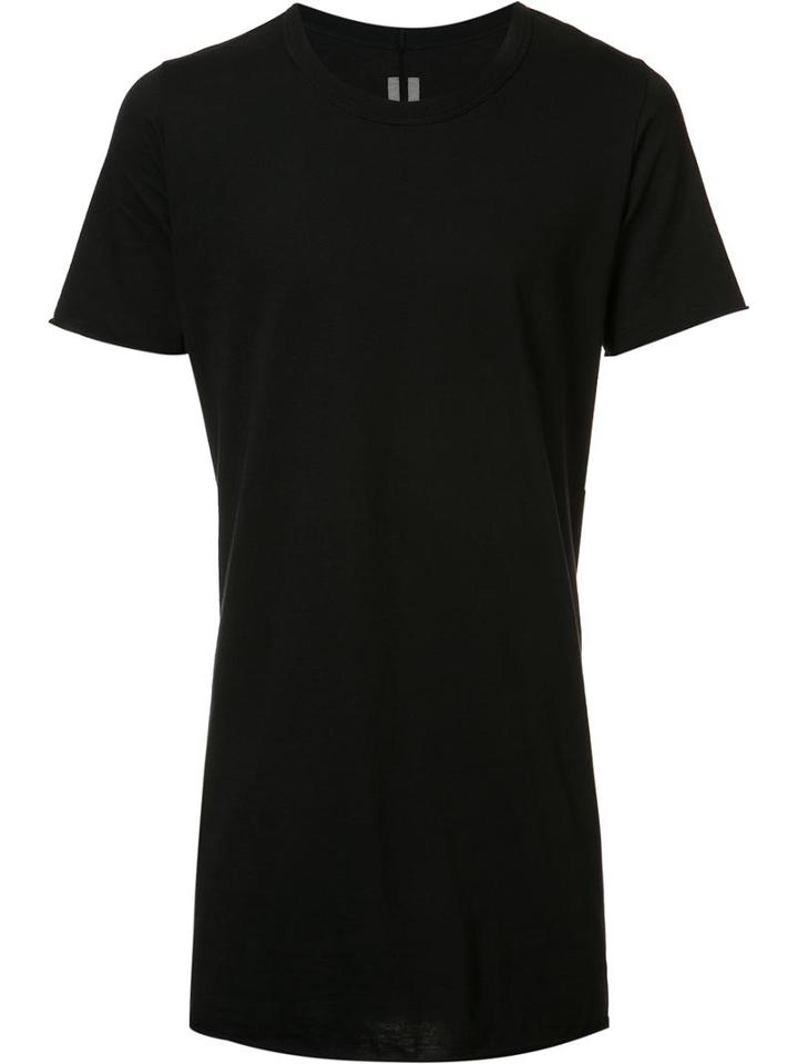 Rick Owens Round Neck T-shirt, Men's, Size: Xs, Black, Cotton