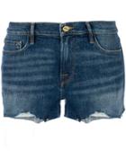 Frame Denim Cut-off Denim Shorts - Blue