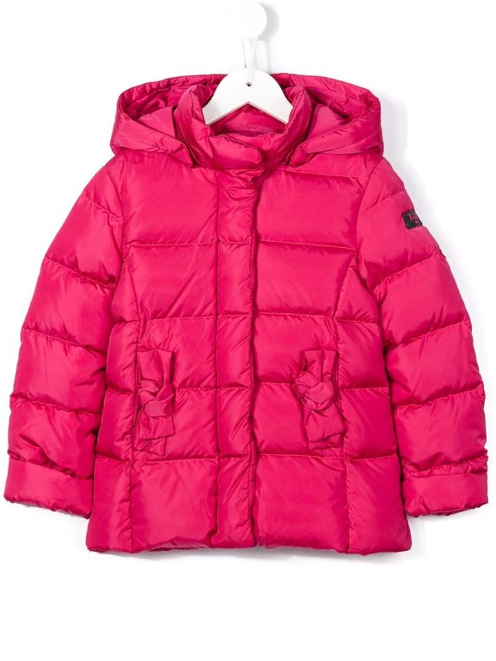 Il Gufo Hooded Down Jacket, Girl's, Size: 10 Yrs, Pink/purple