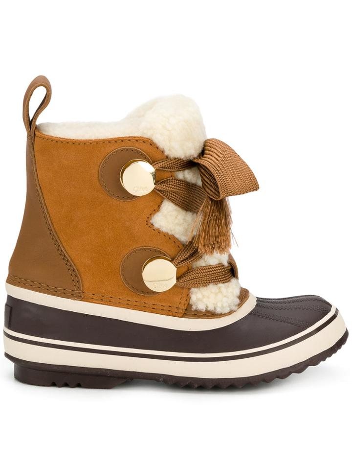 Chloé Sorel X Chloé Winter Boots - Brown