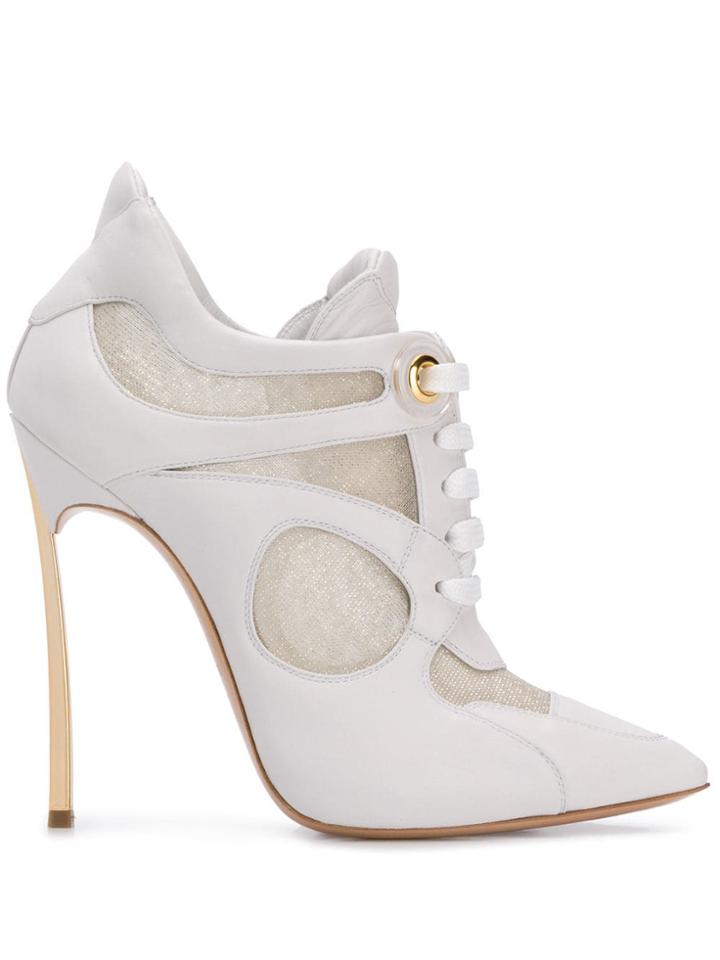Casadei Lace-up Pumps - White