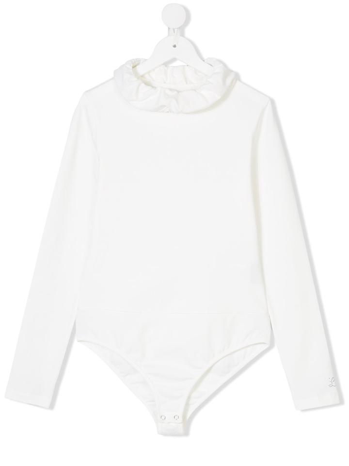 Lapin House Ruffled Neck Body - White