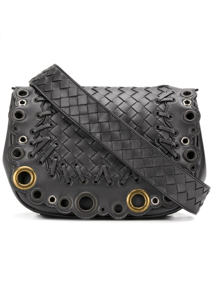 Bottega Veneta Intrecciato Shoulder Bag - Metallic