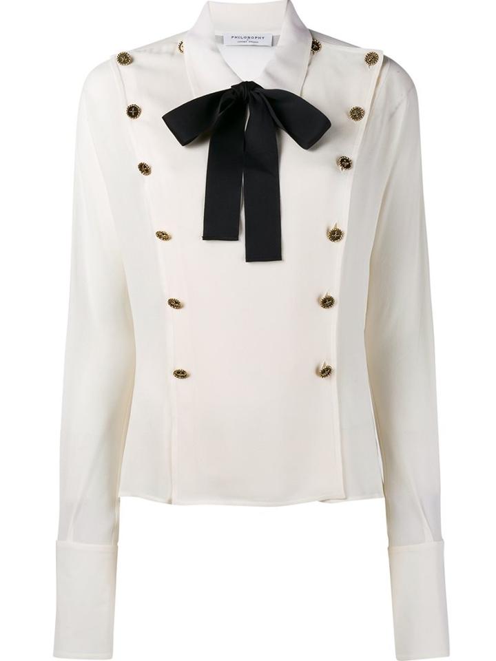 Philosophy Di Lorenzo Serafini Bow Ribbonbib Blouse