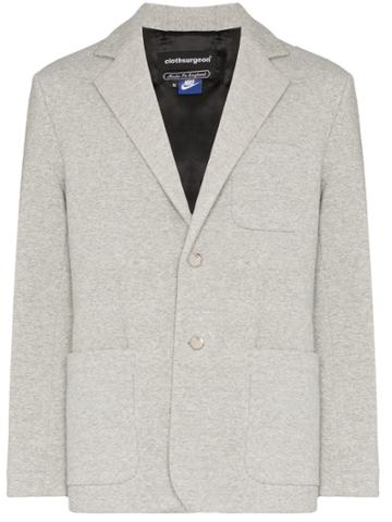 Clothsurgeon Deconstructed Nike Fleece Blazer - Grey