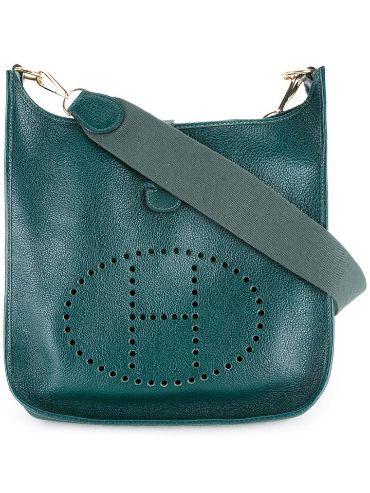 Hermès Vintage Evelynne Punch Hole Bag, Women's, Green