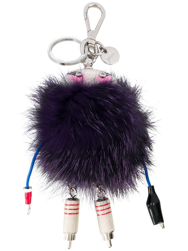 Prada Trick Robot Keyring - Pink & Purple