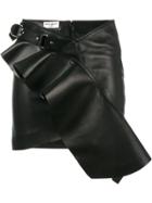 Saint Laurent Asymmetric Ruffle Skirt - Black