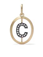 Annoushka 18ct Gold Diamond Initial C Necklace - 18ct Yellow Gold