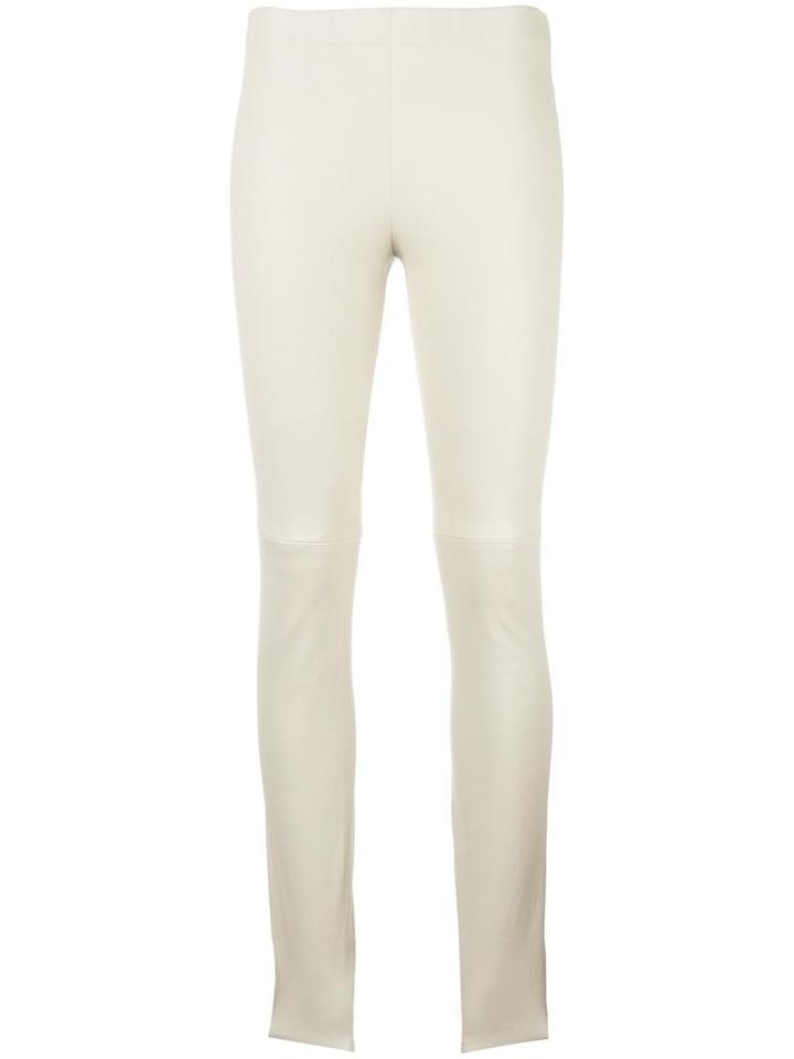 Plein Sud Slim-fit Trousers, Women's, Size: 38, Nude/neutrals, Leather