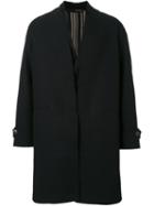 Isabel Benenato Oversized Coat, Men's, Size: 46, Black, Polyamide/mohair/yak/virgin Wool