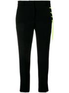 Iceberg Neon Lace-up Detail Cropped Trousers - Black