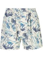 R13 Surfer Printed Shorts - Yellow