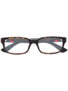 Gucci Eyewear Tortoiseshell Square Glasses - Black