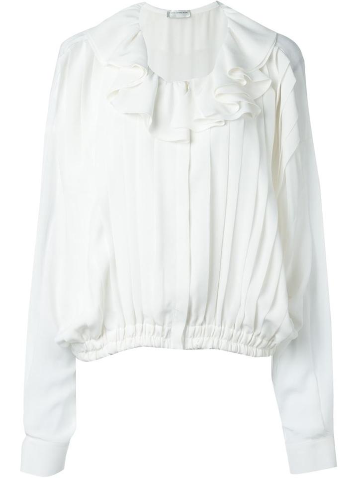 Faith Connexion Ruffle Collar Pleated Shirt