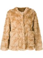 Mackintosh Bettyhill Beige Mohair Collarless Fur Jacket Lm-1002f -