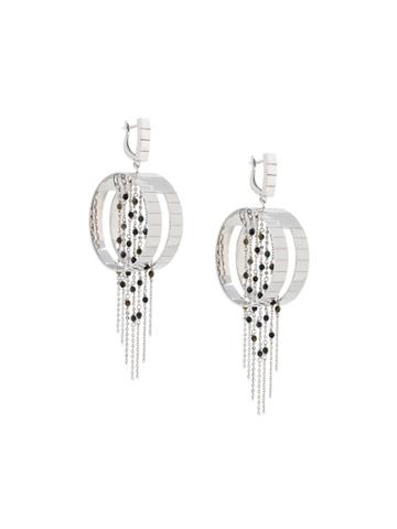 I.v.i. Dalhia Slot Fringe Earrings - Metallic
