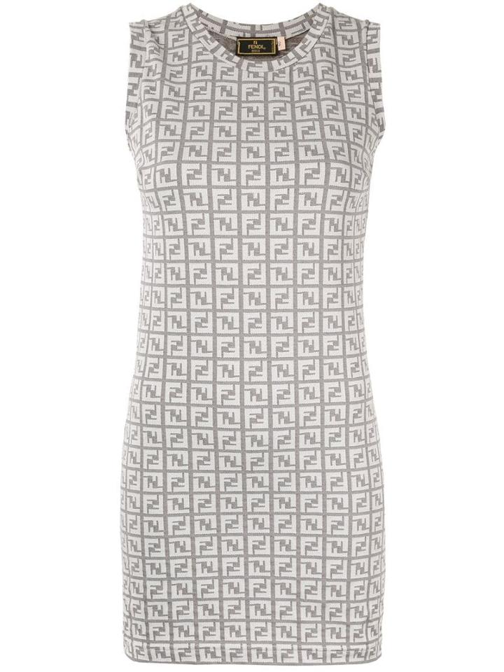 Fendi Pre-owned Sleeveless Dress - Grey