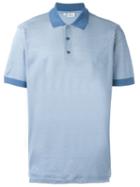 Brioni Contrast Classic Polo Shirt, Men's, Size: Medium, Blue, Cotton
