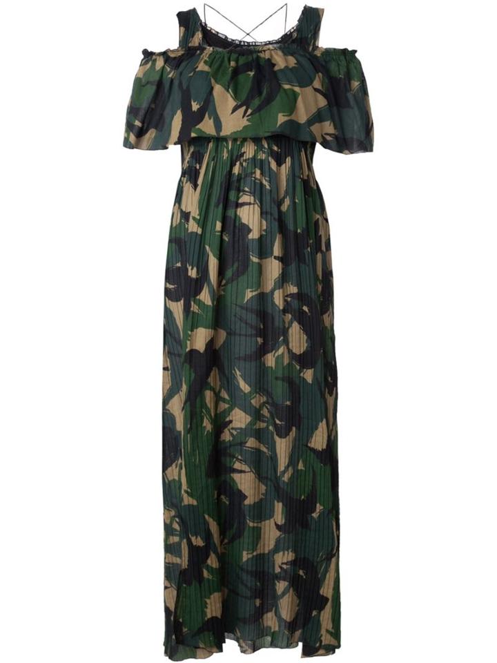 Sonia Rykiel Side Slit Printed Dress