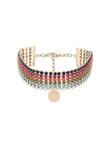 Silvia Gnecchi Embellished Choker - Red
