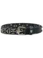 Htc Hollywood Trading Company Studded Belt, Men's, Size: 75, Black, Calf Leather
