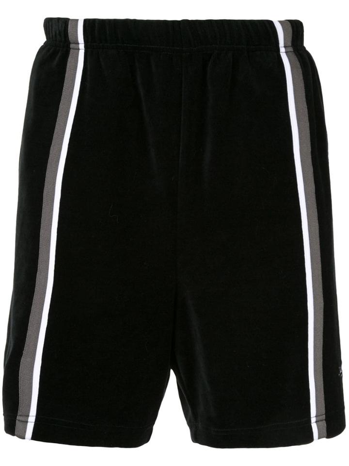 Supreme Velour Warm Up Shorts - Black