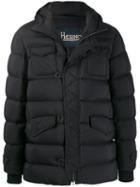 Herno Flap Pockets Padded Coat - Black