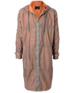 08sircus Long Raincoat - Brown