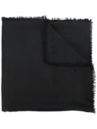 Fendi Jacquard Logo Scarf, Women's, Black, Silk/wool