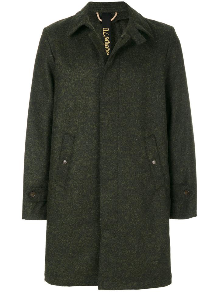 Equipe '70 Concealed Fastening Coat - Green