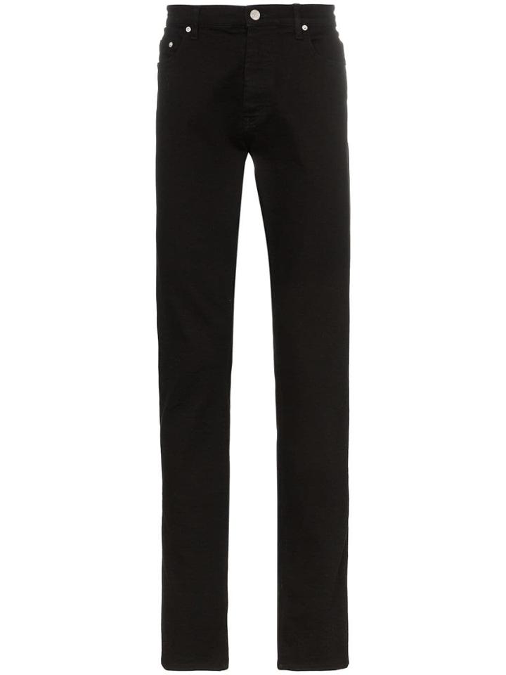 Kenzo Logo Label Slim-fit Jeans - Black