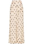 Nanushka Polka-dot Flared Trousers - Nude & Neutrals