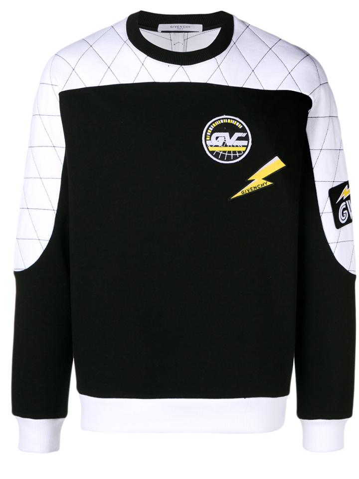 Givenchy Quilted Racer Sweatshirt - Black