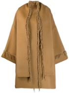 P.a.r.o.s.h. Tassel Cape Coat - Neutrals