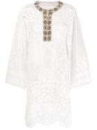 Dolce & Gabbana Embellished Kaftan - White