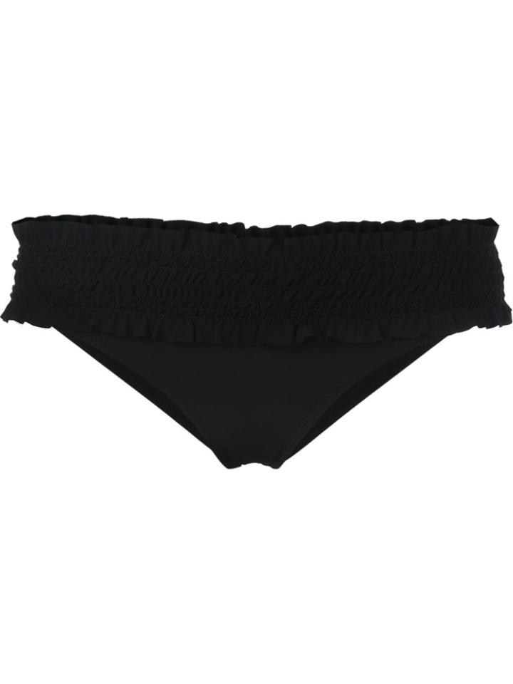 Tory Burch 'smocked Hipster' Bikini Bottom - Black