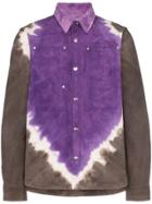 Vyner Articles Tie Dye Button Down Shirt - Purple